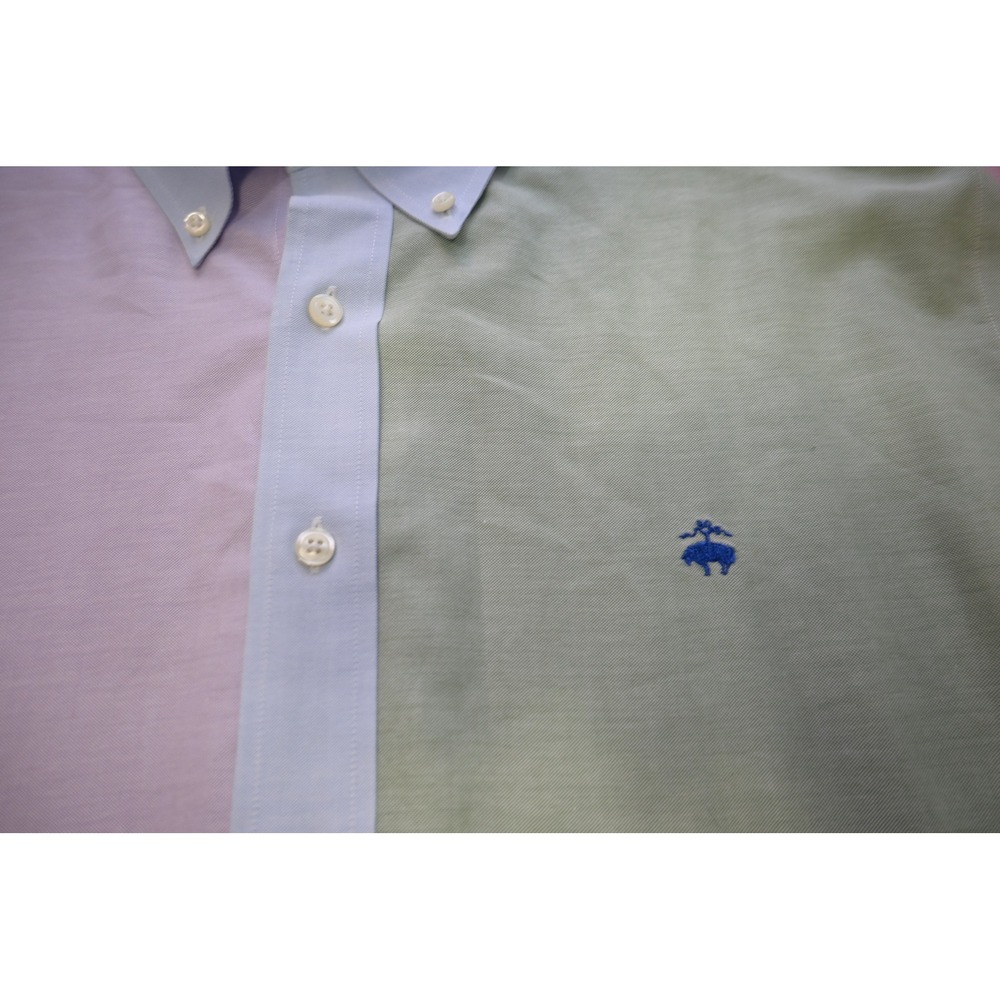 Brooks Brothers Button Down Mens Large Multi Color Fun Shirt Supima Cotton EUC - Picture 6 of 10